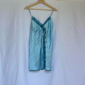 Y2k Victorias Secret Blue Slip Dress